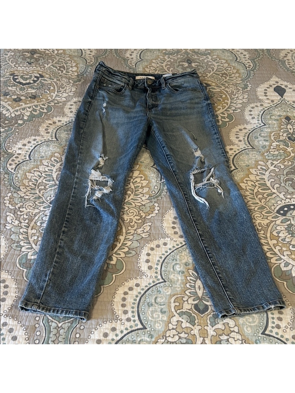 Eunina Tobi High Rise Mom Ankle Jeans